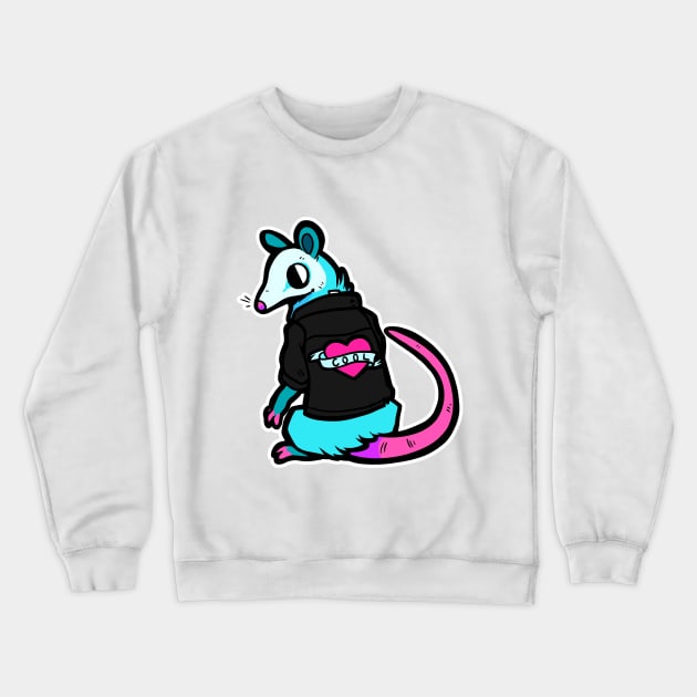 Rad Opossum Crewneck Sweatshirt by arkay9